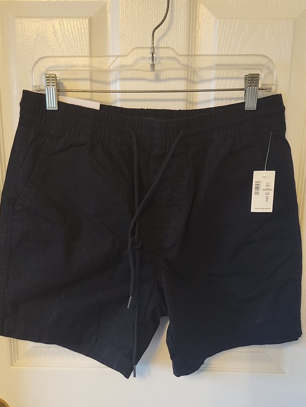 Aeropostale Men's Black Athletic Drawstring Shorts